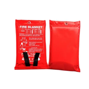 1*1m Portable Fiberglass Fire Blanket For Home Kitchen Emergency Fire Protection 550 Heat Resistant White