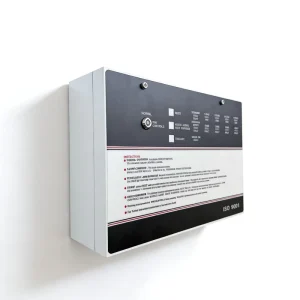 1 4 Zone Conventional Fire Alarm Control Panel with 2 Sounder Circuits 220V AC Input Battery Backup for Small Buildings and Shop