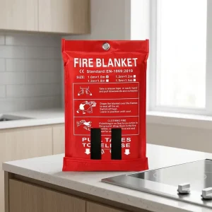 1.2m Household Fire Blanket Fast Unfold Oxford Hanging Bag for Apartment