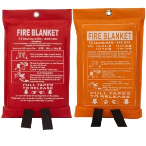 1.2m X 1.2m Fire Extinguisher Resistant Emergency Fiberglass Fire Blanket Emergency Protection for Camping Home Kitchen