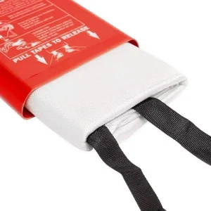 1.5m X 1.5m Emergency Protection Fire Extinguisher Resistant Fiberglass Fire Blanket for Camping Home Kitchen