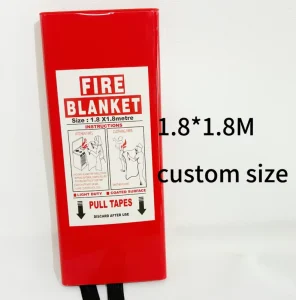 1.8*1.8m Fire Blanket Emergency Reusable Fire Blanket for Fire Fighting with Packing