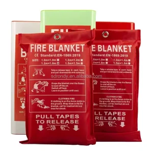1.8m X 50m Roll Fiberglass Fire Blanket