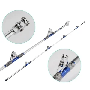 1.98m 2.1m 6.5ft 7ft Trolling Rod High Modulus Carbon Offshore Boat Rod Rating 38 69kgs Big Game Fishing Trolling Fishing Rods