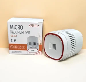 10-Year Battery Mini Smoke Alarm EN 14604 Certified 85dB Photoelectric Standalone Fire Detector for Home & Office (SE-A1)