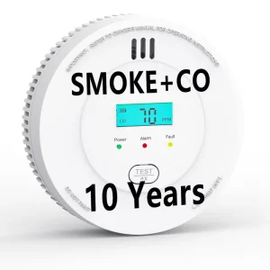 10 Years Battery Life Independent CO Alarm Sensor Carbon Monoxide Alarm Detector High Sensitive Warning LED Display CO Alarm