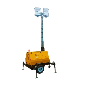10 meter Hydraulic Lifting Rod Mobile Emergency Lighting Tower