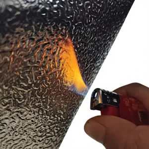 100% Aluminum Flame Retardant Warp Knitted Heat Insulation Fire Resistant Environment Friendly Rectangle Fabric for Hotel Use