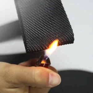 100% Aramid Fireproof Webbing Strap Thick Elastic Support Band for Luggage & Pets 25mm & 50mm High Flame Retardant Logo Packaged