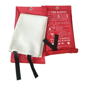 100% Fiberglass Coated Fireproof Fire Blanket for Home Kitchen