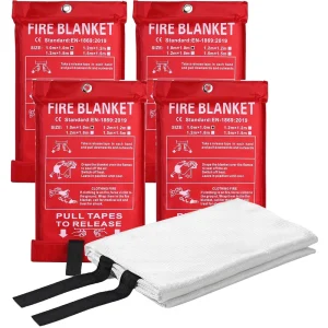 100% Fiberglass Emergency Fire Blanket