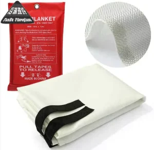 100% Fiberglass Emergency Survival Fire Blanket High Temperature Fire Fighting and Retardant