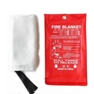 100% Fiberglass Fire Blanket 6FT X 6FT White with Moisture Resistant Bag for Fire Fighting in Southeast Asia Market