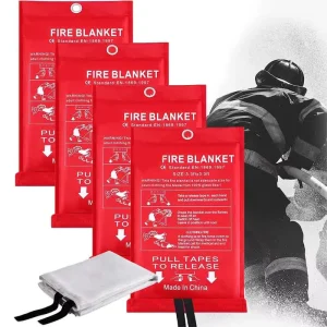 100% Fiberglass Fire Suppression Blanket Emergency Fire Blanket For Kitchen Camping