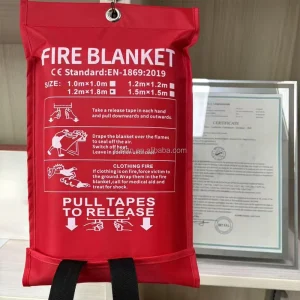 100% Fiberglass Fire Suppression Blanket Emergency Fire Blanket for Kitchen Camping