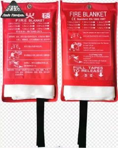 100% Fiberglass Fireproof Emergency Blanket for Kitchen Safety and Firefighting