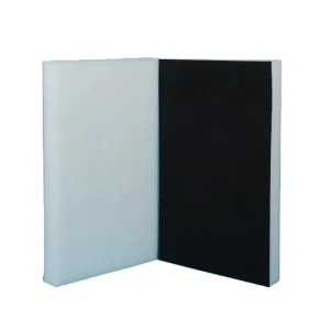 100% Polyester Insulation Panel Batts Eco-friendly Fireproof Microfiber Fabric Plain Style