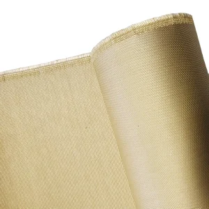 1000 Celsius Degree Resistance Vermiculite Coated High Silica Fiberglass Cloth Fabric 0.70mm Thickness 650g m2