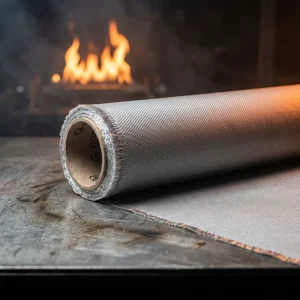 1000 Degree Resistance Fireproof Waterproof PU Coated Fiberglass Mesh Cloth with Custom Cutting Service