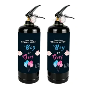1000G Boy Girl Gender Reveal Party Supplies Powder Spray Black White Red Fire Extinguisher Bottles for Baby Party