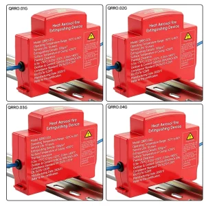 10g 20g 30g 40g Factory Sell DIN Rail Mount Type Aerosol Spray Fire Extinguisher Aerosol Fire Extinguishing