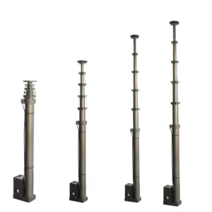 10m Manual Lifting Lightning Rod Green Car Lift Pole Antenna Lift Pole Manufacture