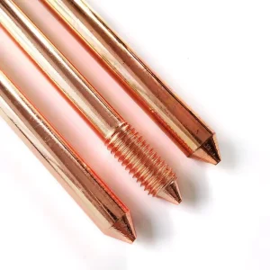 10mm 12mm 12.7mm 14.2mm 16mm 17.2mm Ground Rod Lightning Rod Lightning Earth Rod for Railway Power Plant