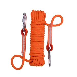10mm 12mm Static Climbing Rope for Fire Rescue Safety Rope for Parachute Camp Hike