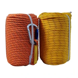 10mm Double Braided Polyester Polypropylene Climbing Safety Rescue Rope 100m Length 500kg Breaking Strength 300kg Capacity