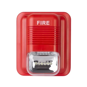 12-24V Fire Horn Strobe Siren Fire Siren Wired Sound and Light Alarm