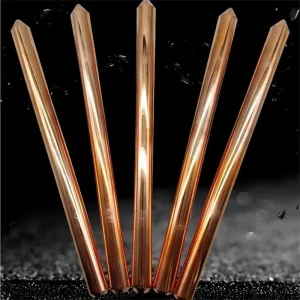 12.5mm14.2mm Portable Ground Earth Rod Copper Bonded Earth Rod Copper Clad Steel Ground Rod