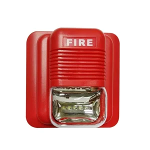 12V 24V Fire Alarm Warning Strobe Siren Horn Sound Strobe Alert Security System for Home Office Hotel Restaurant
