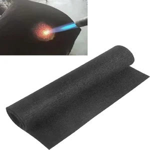 12x26in Welding Blanket Fireproof Carbon Felt Mat 1800°F Heat Resistant Flame Retardant Car Pad
