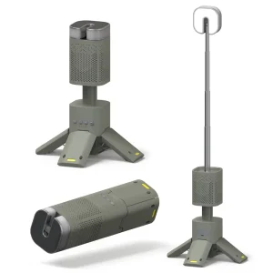 13500mAh 80cm Telescopic Stand Outdoor Emergency Camping Lamp with Telescopic Tripod Bluetooth Speaker