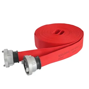 15bar RED Aluminum Fire Hose 20M MED Approved EPDM Lined Hose Firefighting Equipment Accessory