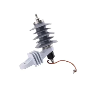 15kV Metal Oxide Lightning Arrester HY5W Type Surge Protection Rod for Power Distribution Overhead Line Equipment