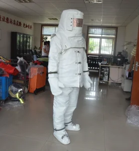 1700 Aramid Fire Resistant Firefighter Firefighting Suit High Temperature Flame Retardant Split Style Customizable Size
