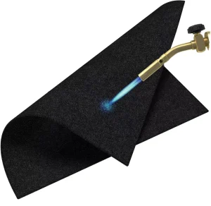 1800F Heat Resistant Carbon Felt Flame Retardant Breathable Heat Insulation Lining Nonwoven Welding Blanket Outdoor Industry