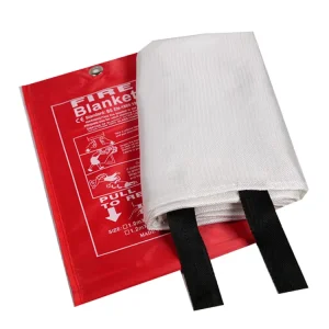 1M Large Outdoor White Fiberglass Fire Blanket with Chemical & Heat Resistance for Welding Fire Equipment