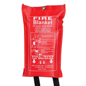 1M Large White Fiberglass Fire Killing Blanket with Chemical and Heat Resistance for Outdoor Welding Firefighting