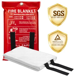 1M X 1M Fire Resistant Emergency Kitchen Fiberglass Fire Blanket
