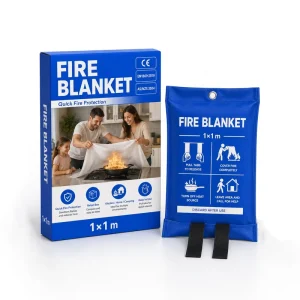 1m * 1m Fiberglass Fire Blanket Single Retail Pack Kitchen BBQ RV Camping Emergency Safety Blanket