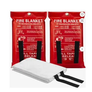 1m X 1m Flame Retardant Safety Fireproof Fiberglass Emergency UK Approved Fire Blankets for Home Kitchen
