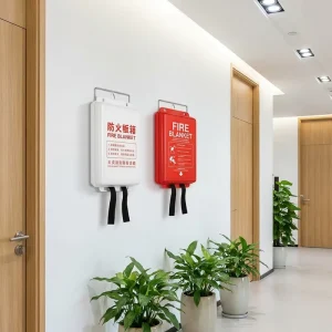 1m X 1m or 1.2m X 1.2m Fire Blanket Flame Retardant Fiberglass for Home Kitchen Fire Fighting Emergency Fire Safety