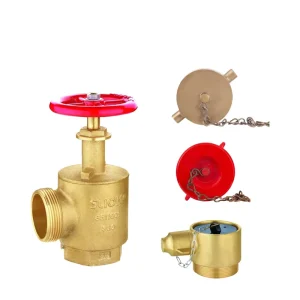 2 1 2″ Brass Angle Hose NPT NST Male Thread Flexible Pressure Restricting Valve 300PSI Fire Hydrant Fire Protection
