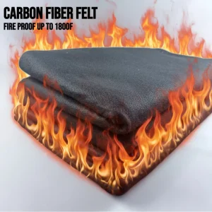2/3/4/5mm Plain Heavyweight Factory Flame Retardant Carbon Fiber Felt Welding Blanket Nonwoven Fireproof Curtain