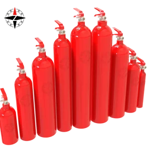2 5 kg Aluminum Cylinder Fire Extinguisher Lithium Battery Fire Extinguisher for the Fire of Class B From Oil Products