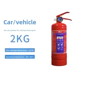 2 Kilograms Portable Dry Powder Fire Extinguisher Red