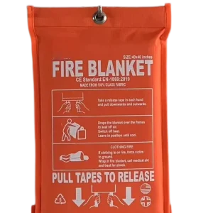 2 Pack Home Kitchen Fire Blanket 1500F High Visibility Glow Dark CE Certified Emergency Fire Blankets 40in