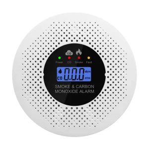 2 in 1 Smoke and Carbon Monoxide Detector Combo with Photoelectric & Electrochemical Sensor for Home Commercial Use